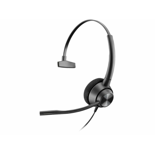 Refurbished - HP Poly EncorePro 310 On-Ear Noise Cancelling Monaural Headset with Mic - Black (77T43AA)
