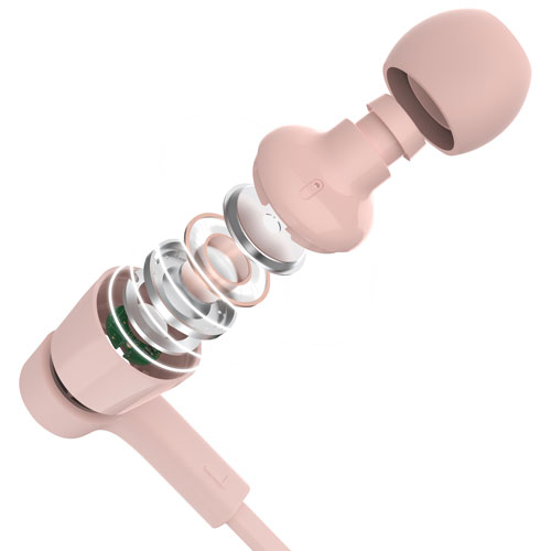 Écouteurs boutons SoundForm de Belkin avec connecteur USB-C - Rose