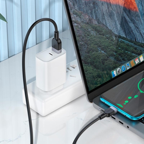 Hoco X109 USB-A to Lightning 2M Cable: Durable Silicone Design for Fast Charging & Data Sync