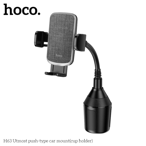 Hoco H63 Car Phone Holder – Adjustable Cup Holder Mount with 360° Rotation