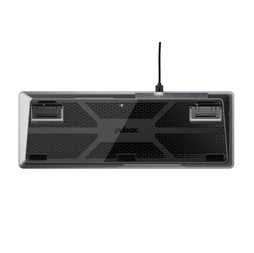 Pulsar Gaming Gears PCMK 2 Wired Hot-swappable RGB Mechanical Keyboard Hall Effect Switches Aluminum Alloy Plate TKL Layout, for Windows and Mac OS,