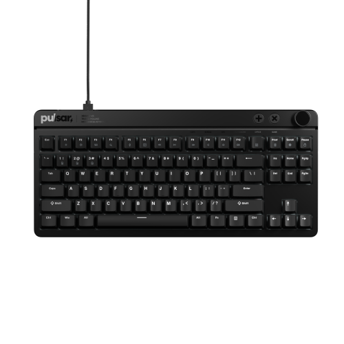 PULSAR GAMING GEARS  Xboard Ms Wired Hot-Swappable RGB Mechanical Keyboard Cherry Mx2A Switch Tkl Layout (87 Keys), for Windows And Mac Os In Black