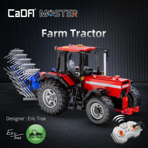 CaDA Master 1:17 Remote Control Farm Tractor 1675 Pcs RC Building Set