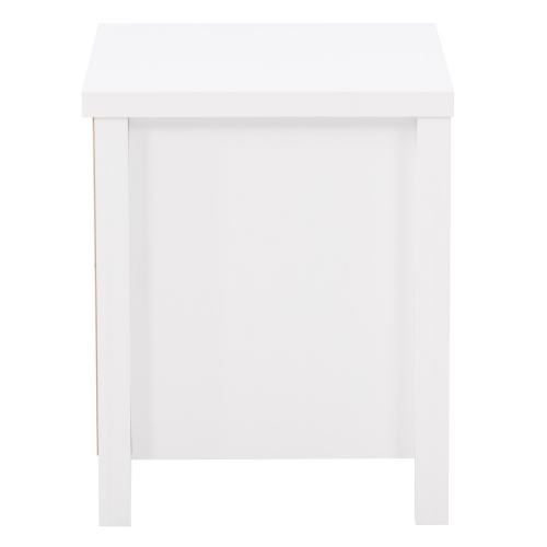 Table de chevet Boston de Corliving, pour chambre, table de bout avec 2 tiroirs, table d'appoint avec rangement