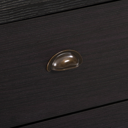 Grande commode à 5 tiroirs en grain de bois Boston de CorLiving avec tiroirs imbriqués