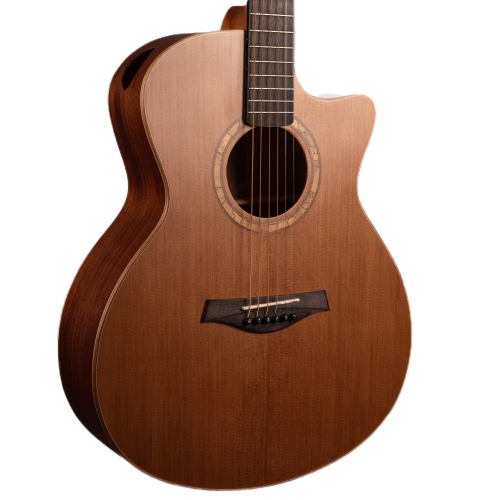 Bridgeport 200 Series Auditorium Body with Solid Cedar Top and Laminated Mahogany Back and Sides