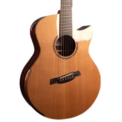 Avenir 25 Series Auditorium Body with Fan Fret, Solid Cedar Top and Solid Indian Rosewood Back and Sides