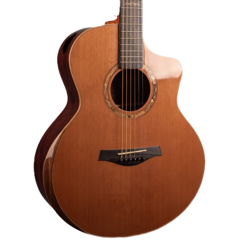 Bridgeport 400 Series Auditorium Body with Solid Cedar Top and Laminated Bocote Back and Sides