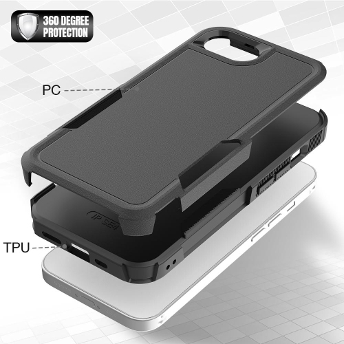 XCRS Dual Layered Comm Rugged Fitted Hardshell Case for iPhone 16e