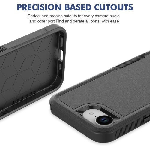 XCRS Dual Layered Comm Rugged Fitted Hardshell Case for iPhone 16e