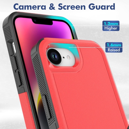 XCRS Dual Layered Comm Rugged Fitted Hardshell Case for iPhone 16e