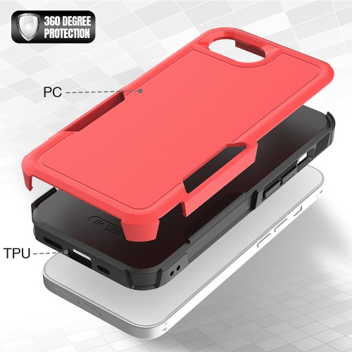 XCRS Dual Layered Comm Rugged Fitted Hardshell Case for iPhone 16e