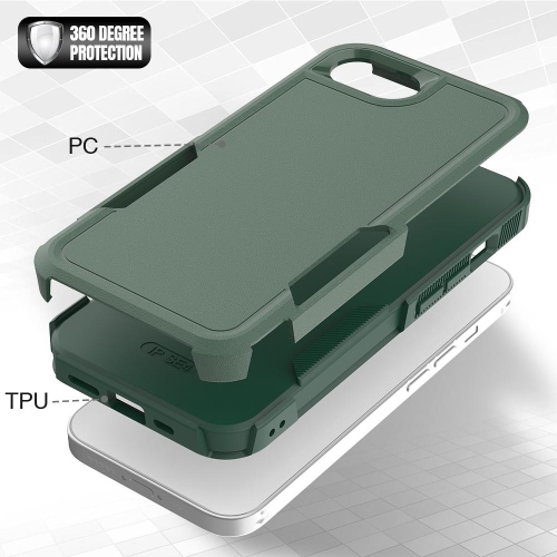 XCRS Dual Layered Comm Rugged Fitted Hardshell Case for iPhone 16e