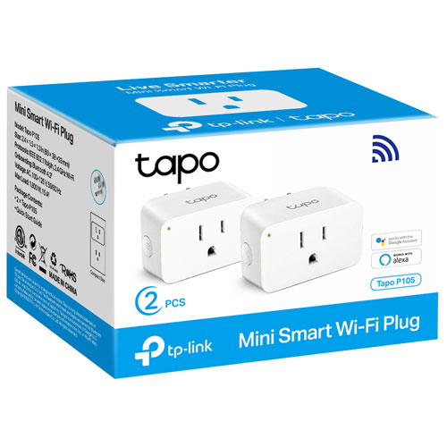 Mini prises intelligentes Wi-Fi Tapo de TP-Link - Paquet de 2