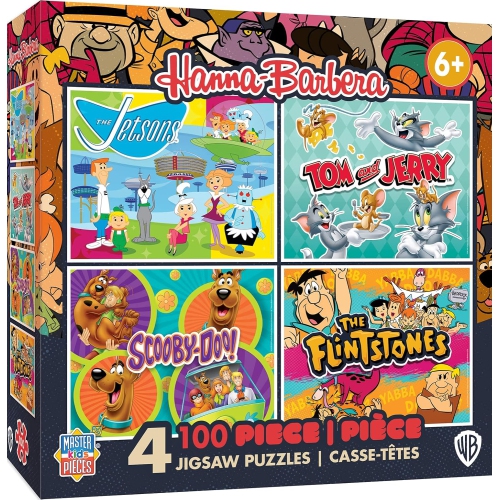Hanna-Barbera - 4-Pack 100 PC Puzzle