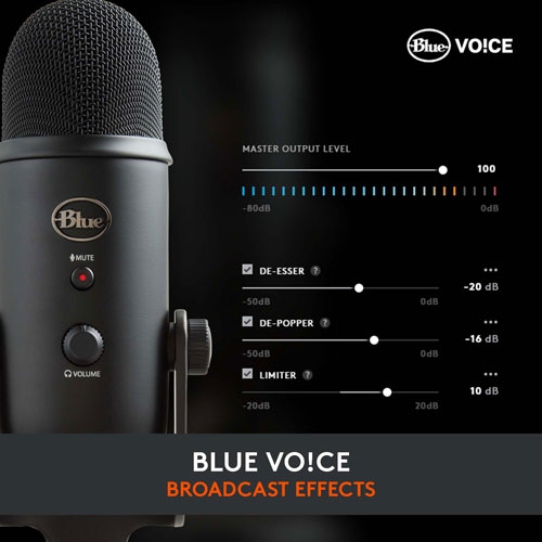 Blue Microphones Yeti USB Microphone - Blackout Edition by LOGITECH - Open Box condition - Image 2