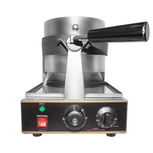 GR-HWB1A Belgian Waffle Maker Thick | Commercial Flip Waffle Iron | Stainless Steel | Rotating Mechanism | 110V