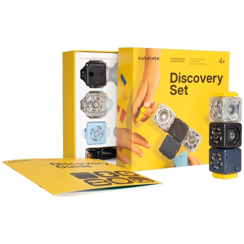 Modular Robotics Robot Blocks with 5 Robot Cubes - Cubelets Discovery Set for Home Robotics Kit - STEM Kits for Teens & Kids Aged 4+ - Science