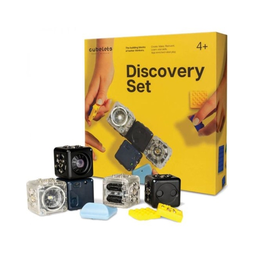 Modular Robotics Robot Blocks with 5 Robot Cubes - Cubelets Discovery Set for Home Robotics Kit - STEM Kits for Teens & Kids Aged 4+ - Science