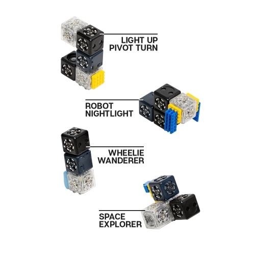 Modular Robotics Robot Blocks with 5 Robot Cubes - Cubelets Discovery Set for Home Robotics Kit - STEM Kits for Teens & Kids Aged 4+ - Science