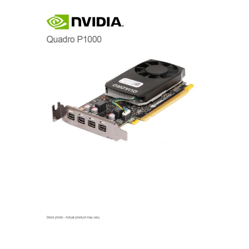 Image 1 of 2.. Refurbished - Nvidia Quadro P1000, 4GB GDDR5, 4x Mini DP, Low Profile/Full Height