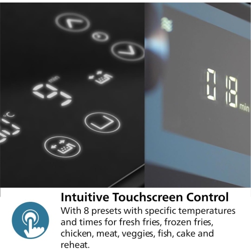 Philips Dual Basket Air Fryer 3000 Series - 9.5 Quarts, 8-in-1 Functions, Auto-Sync Cooking, Dishwasher Safe, Black