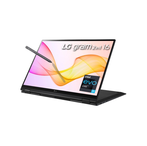 LG Gram 2-in-1 Laptop, 16" 2560 x 1600 Pixels Touchscreen, 11th Gen Intel i7-1165G7 4 Cores, 16GB LPDDR4+ 512GB SSD, Win10 Home, Wi-Fi 6, TB4,