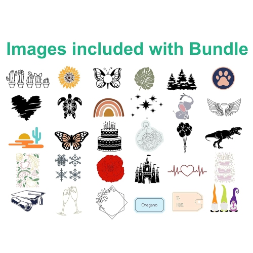 Cricut Joy Machine & Digital Content Library Bundle - Includes 30 images in Design Space App - Portable DIY Smart Machine for creating customized