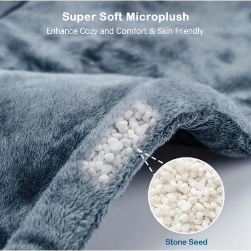 Coussin chauffant pour le cou et les épaules, coussin chauffant électrique lesté pour le dos 6 réglages de chaleur 4 minuteries d'arrêt automatique.