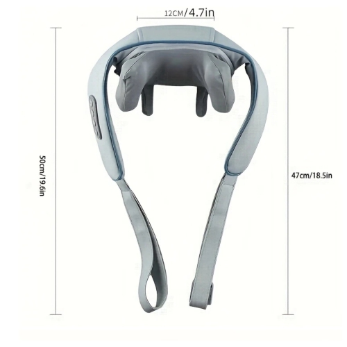 Rechargeable Neck & Shoulder Massager with Heat - Portable, Battery-Powered Relaxation Tool for Men and Women - Ideal Gift for Parents