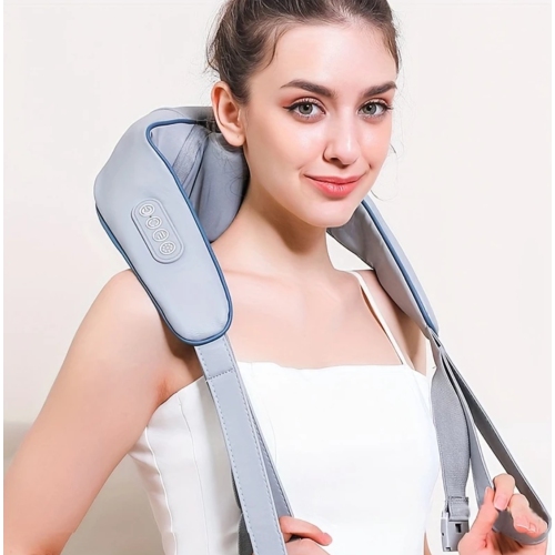 Rechargeable Neck & Shoulder Massager with Heat - Portable, Battery-Powered Relaxation Tool for Men and Women - Ideal Gift for Parents