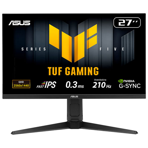 Moniteur de jeu DEL FreeSync IPS QHD 200 Hz 0,3 ms GÀG 27 po TUF d'ASUS
