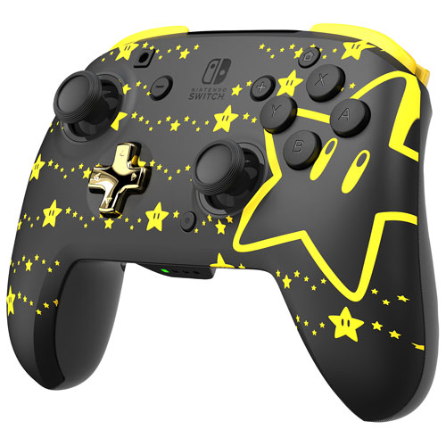 Manette de jeu sans fil REMATCH Glow de PDP pour Switch - Super étoile