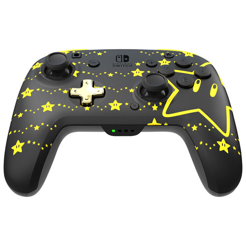 Manette de jeu sans fil REMATCH Glow de PDP pour Switch - Super étoile