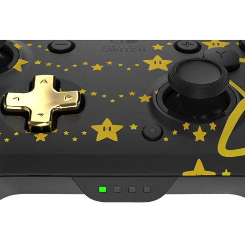 Manette de jeu sans fil REMATCH Glow de PDP pour Switch - Super étoile
