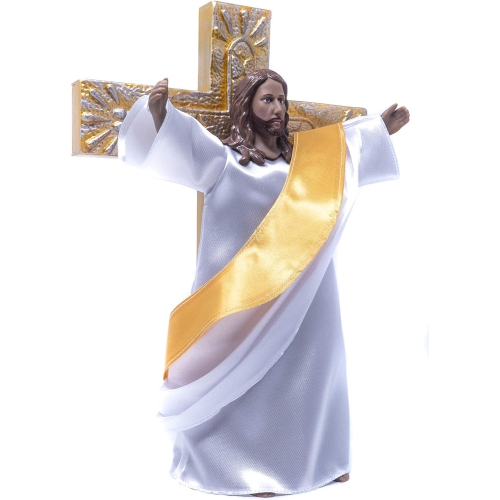 Season's Reason Jesus Christmas Tree Topper - Beautiful Holiday Ornaments for Rustic and Traditional Trees and Tabletop - All-Season Decoration