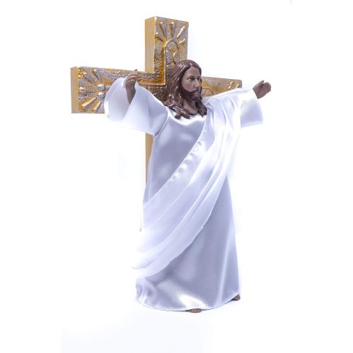 Season's Reason Jesus Christmas Tree Topper - Beautiful Holiday Ornaments for Rustic and Traditional Trees and Tabletop - All-Season Decoration