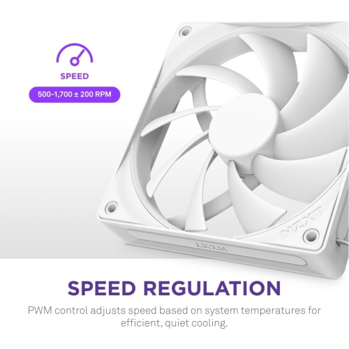 NZXT F120Q - 120mm Quiet Airflow Fan - Single - White