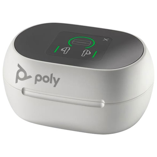HP Poly Voyager Free 60+ In-Ear Noise Cancelling True Wireless Earbuds - White Sand