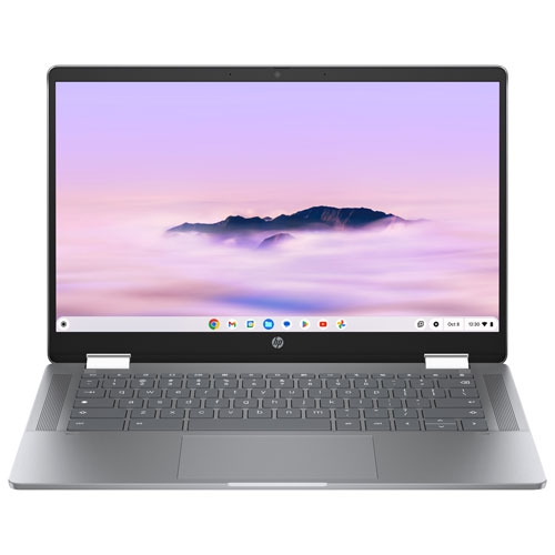 Boîte ouverte - Chromebook à écran tactile de 14&nbsp;po x360 de HP - Argenté météore
