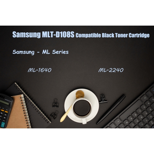 Ultra Toner® Compatible Samsung MLT-D108S mlt-d108s MLTD108S D108S Black Toner Cartridge for Samsung ML-1640 ML1640 ML-2240 ML2240