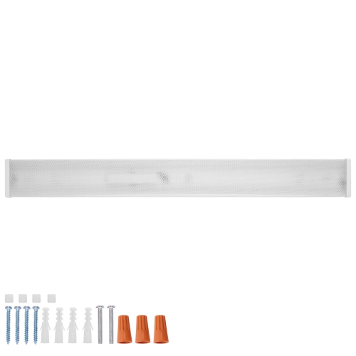 VEVOR 4FT LED Wraparound Light, 50W, 5500LM Flush Mount LED Shop Light, 3000K/4000K/5000K Adjustable LED Kitchen Ceiling Lighting Fixtures for Garage