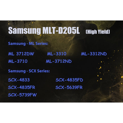 Ultra Toner® Compatible Samsung MLT-D205L High Yield Black Toner Cartridge MLTD205L ML-3310 ML-3710 ML-3312ND ML-3712DW ML-3712ND SCX-4833 SCX-4835FD