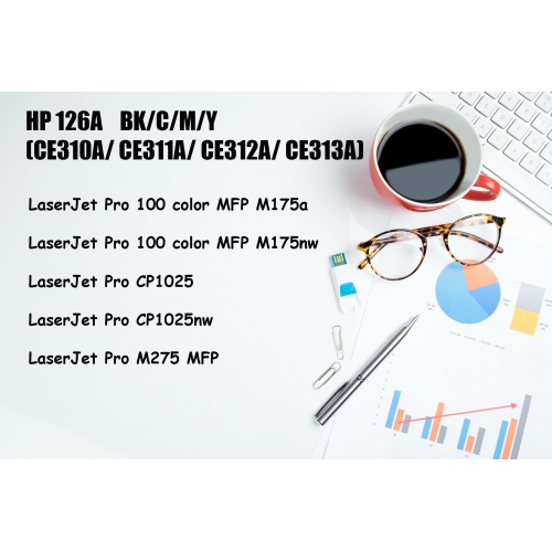 Ultra Toner® Compatible Replacement for HP 126A Black Toner Cartridge Laserjet Pro 100 Color MFP M175a MFP M175nw CP1025 CP1025nw M275 (2Black)