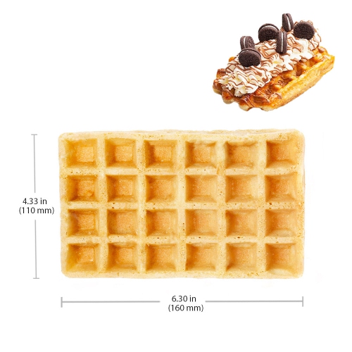 AP-31 Belgian Waffle Maker Thick | Rotating Belgian Waffle Iron | 2 Rectangular Pcs | 110V