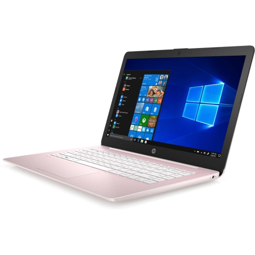 Refurbished - HP Stream 14" Laptop, Intel Celeron N4000 16GB DDR4 64GB eMMC + 256 MircoSD - Rose Gold