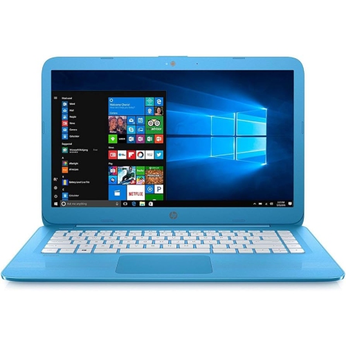 Refurbished - HP Stream 14" Laptop, Intel Celeron N4000 4GB DDR4 64GB eMMC - Aqua Blue
