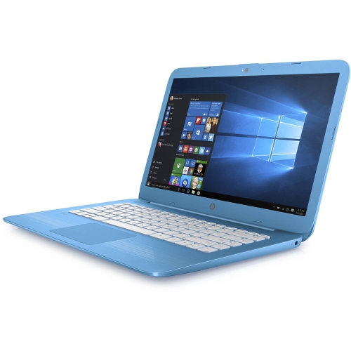 Refurbished - HP Stream 14" Laptop, Intel Celeron N4000 4GB DDR4 64GB eMMC - Aqua Blue