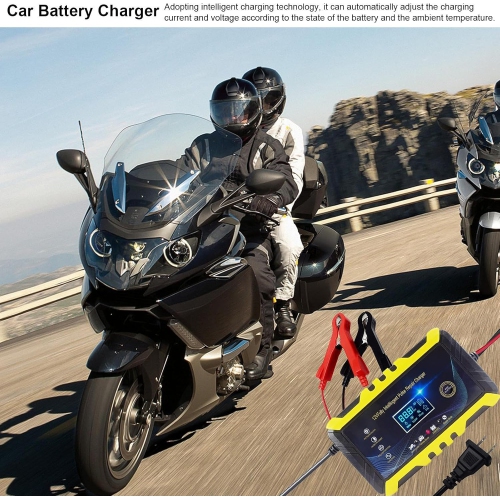 Car Battery Charger - Energy Saving Battery Maintainer | Automatic Battery Charger with Safety Protection