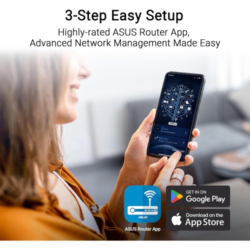 ASUS RT-BE58U BE3600 WiFi 7 Router – AiMesh, 2.5G Port, 4x 1G LAN, 4K-QAM, MLO, Parental Control, VPN & IoT Network Security